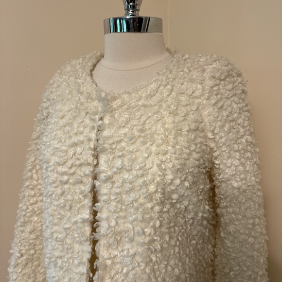 Vintage Sangalli White Boucle Coat Size S - Picture 2 of 9